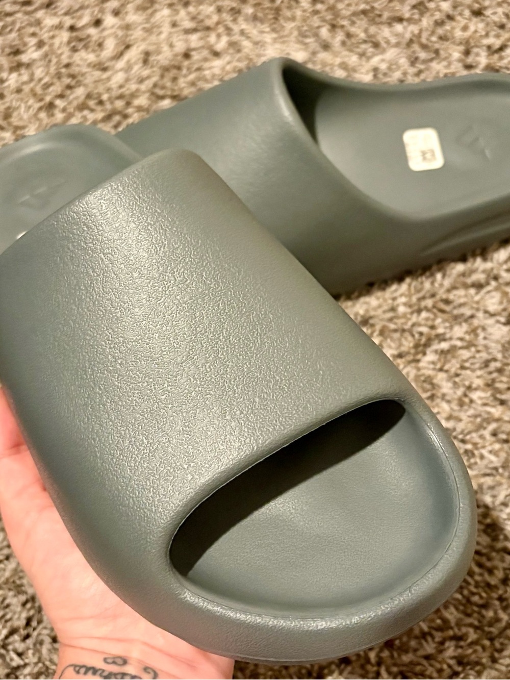 Yeezy ADIDAS Men's Slide Sandals Granite